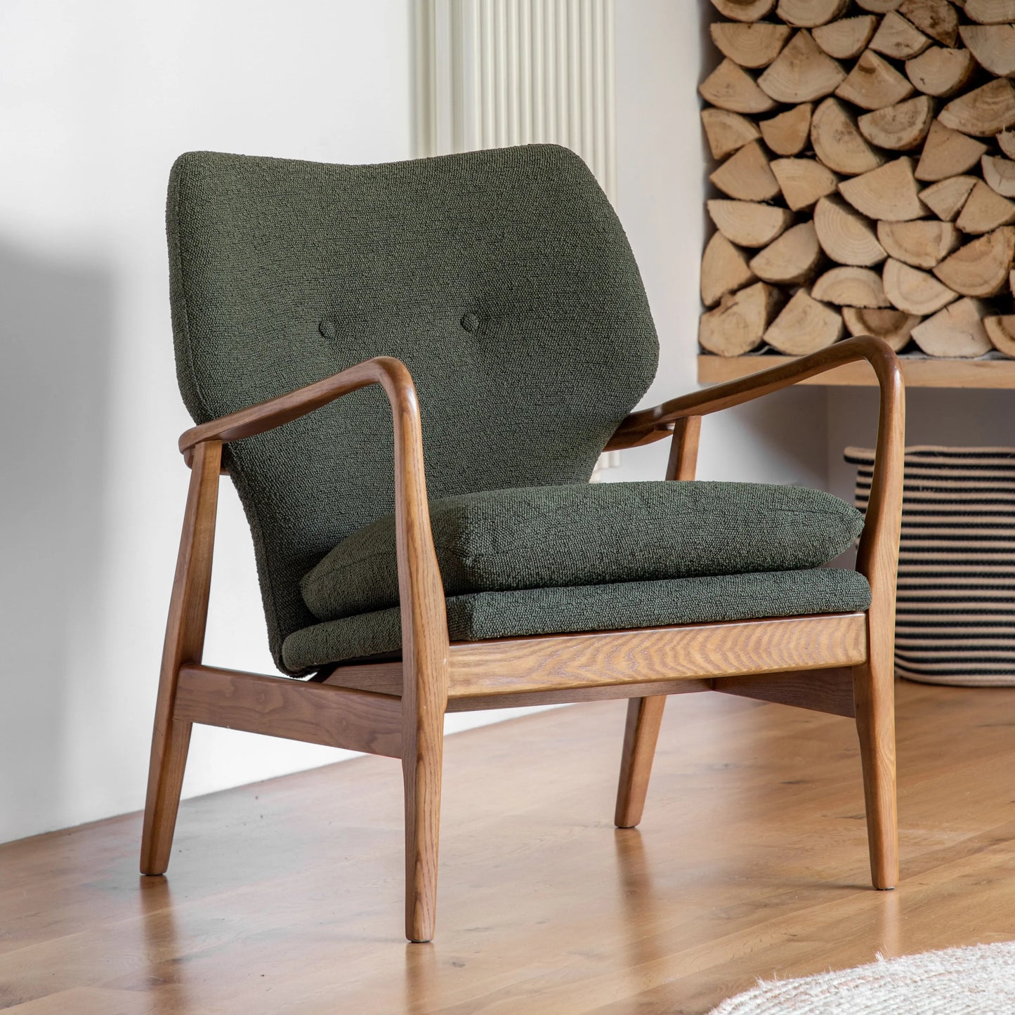 Gallery Direct Jensen Armchair in Green