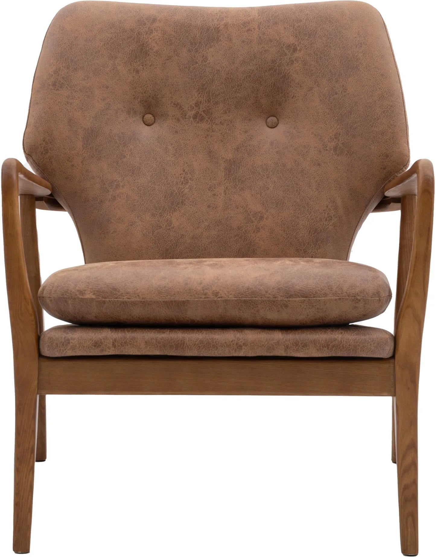 Gallery Direct Jensen Armchair in Brown Leather