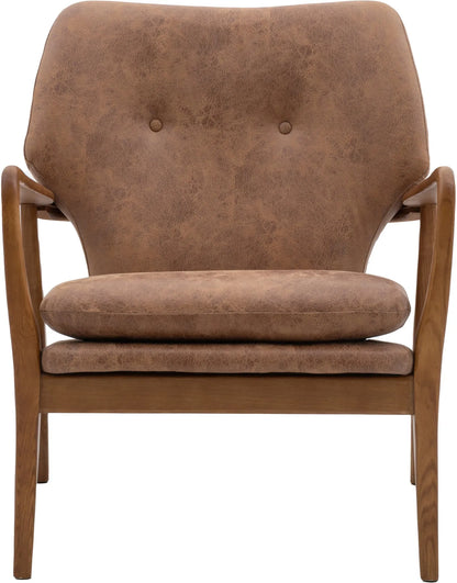 Gallery Direct Jensen Armchair in Brown Leather
