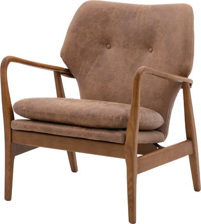 Gallery Direct Jensen Armchair in Brown Leather