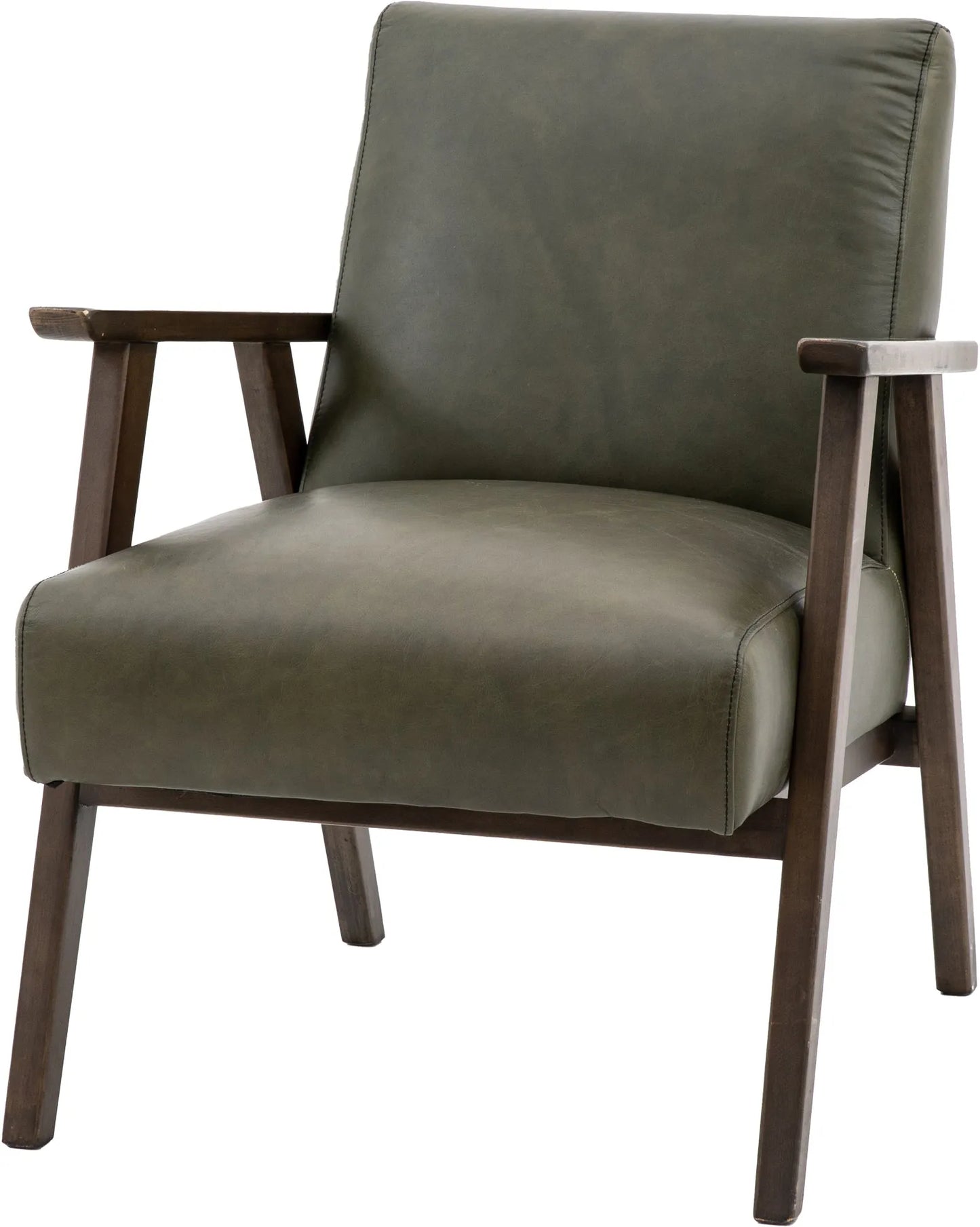 Gallery Direct Neyland Armchair in Heritage Green Leather