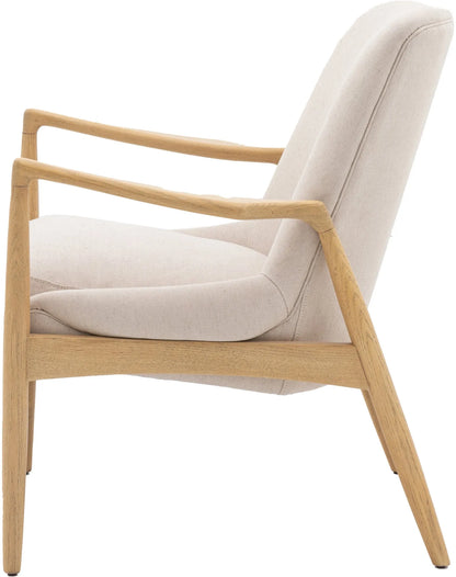 Gallery Direct Carrera Armchair in Natural Linen