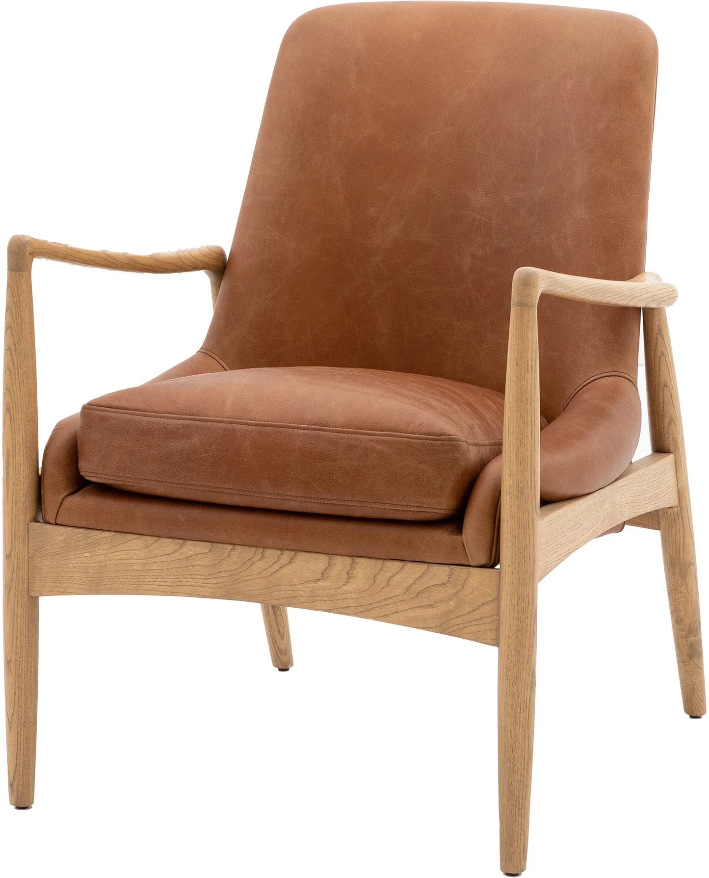 Gallery Direct Carrera Armchair in Brown Leather