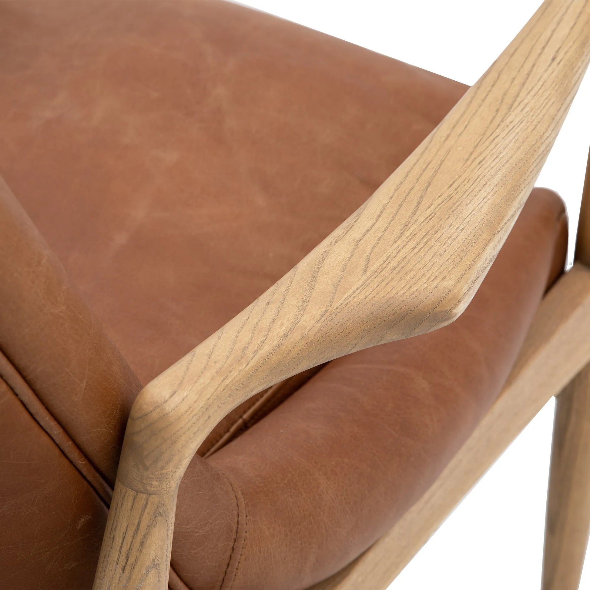 Gallery Direct Carrera Armchair in Brown Leather