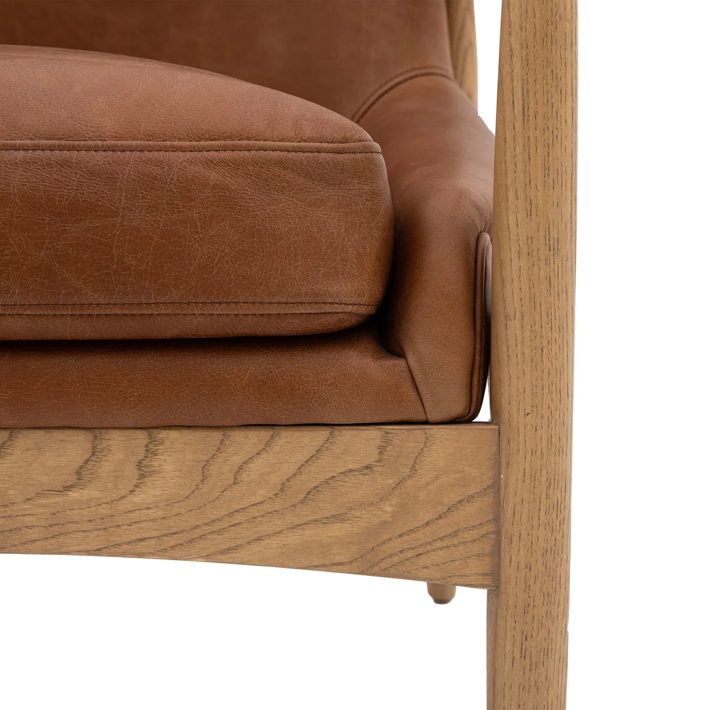 Gallery Direct Carrera Armchair in Brown Leather