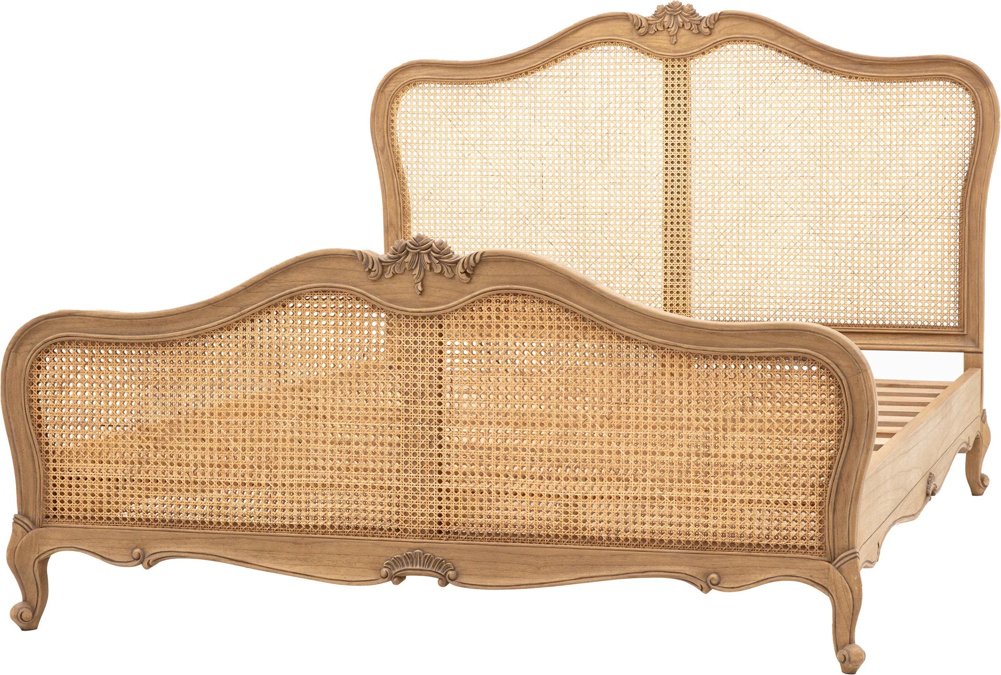 Gallery Direct Chic Weathered Super King Cane Bed