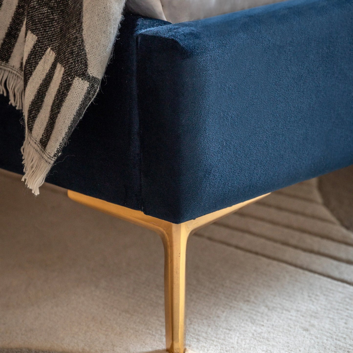 Gallery Direct Kensington Double Bed in Indigo