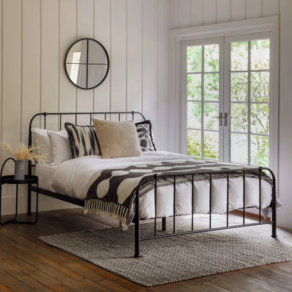 Gallery Direct Loughton Double Bedstead in Black