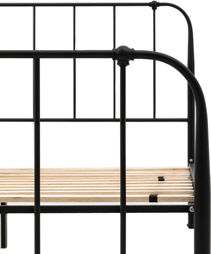 Gallery Direct Loughton Double Bedstead in Black