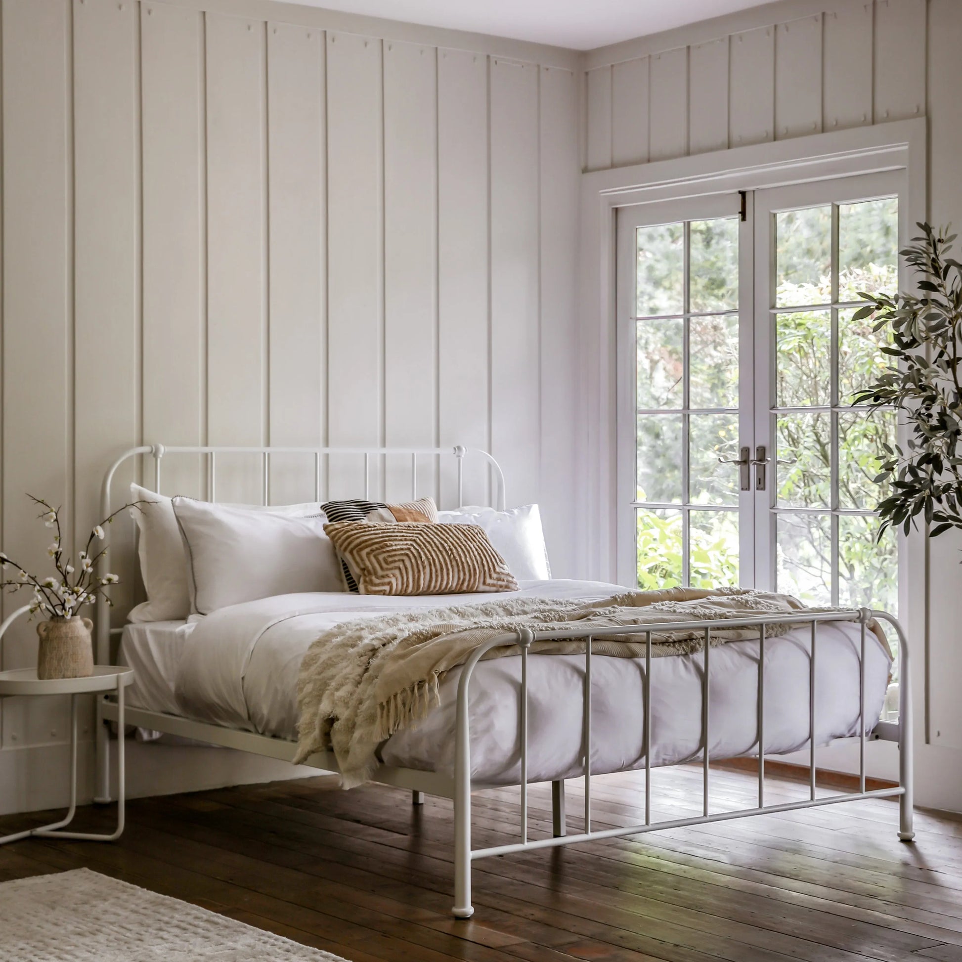 Gallery Direct Loughton Double Bedstead in Ivory