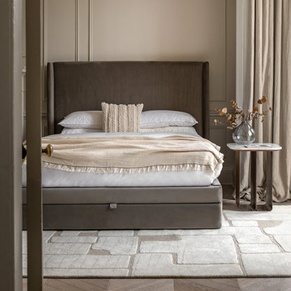 Gallery Direct Halstead Kingsize Bed in Taupe