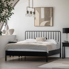 Gallery Direct Wycombe Double Spindle Bed Black