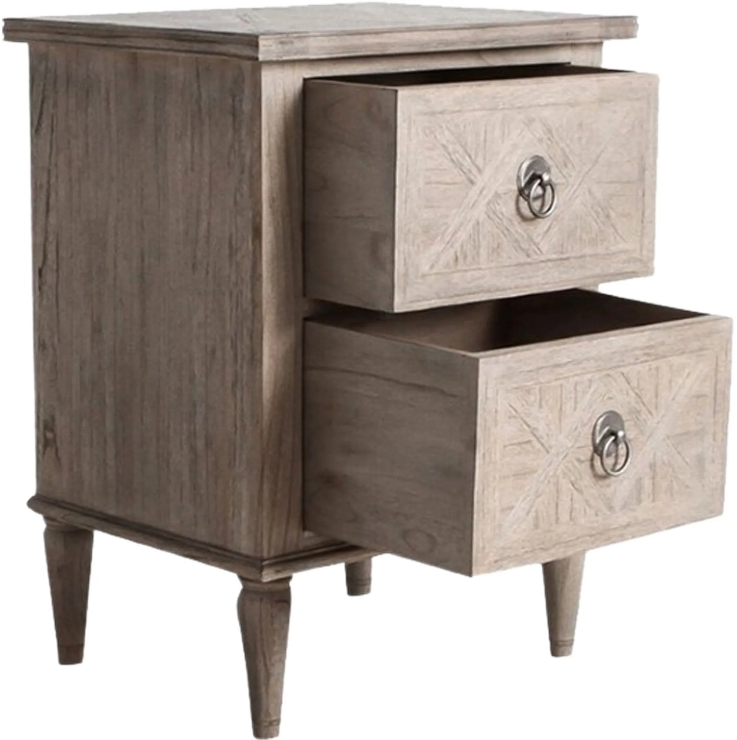 Gallery Direct Mustique 2 Drawer Bedside Table