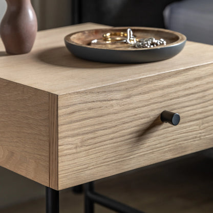 Gallery Direct Ashdown 1 Drawer Bedside Table