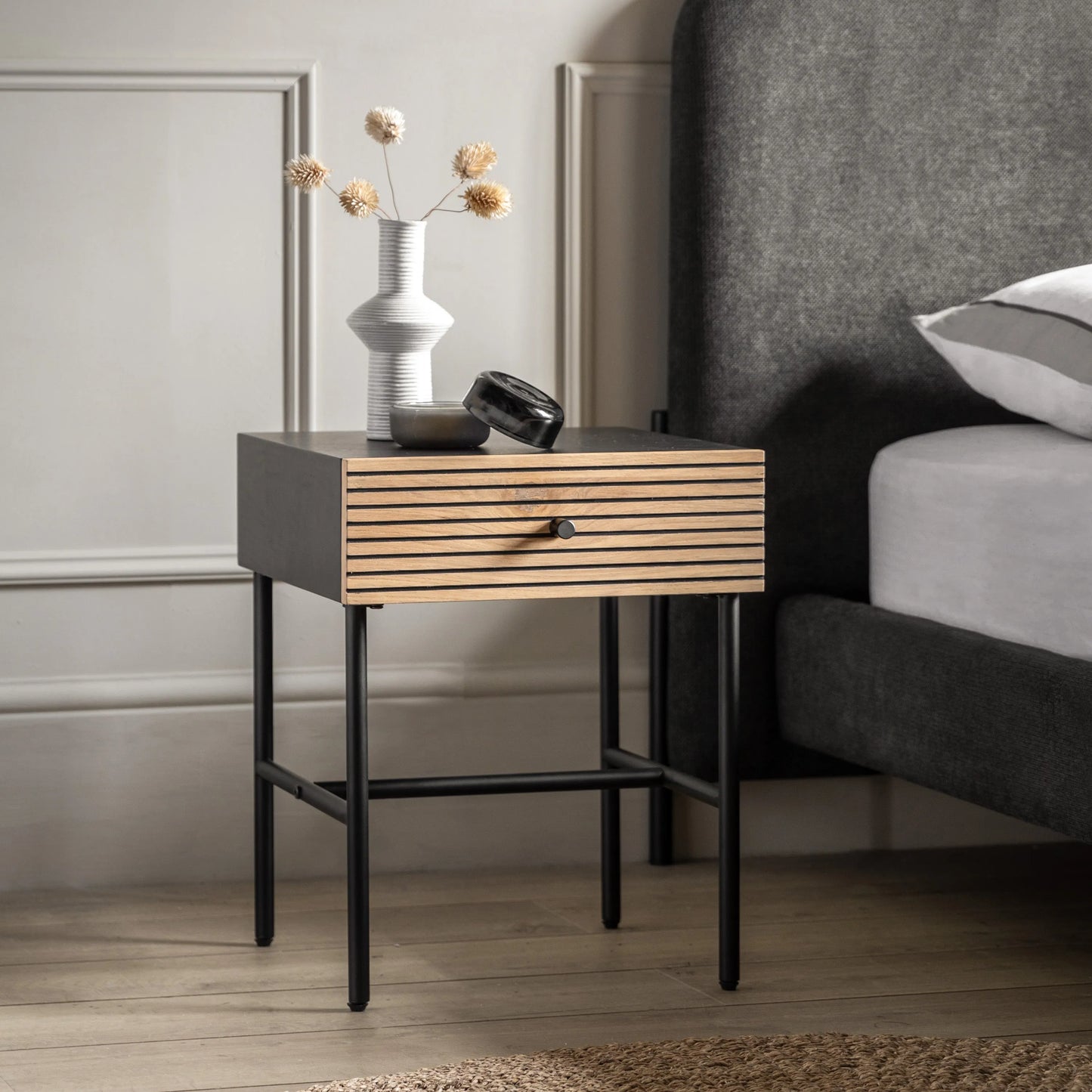 Gallery Direct Hyland 1 Drawer Bedside