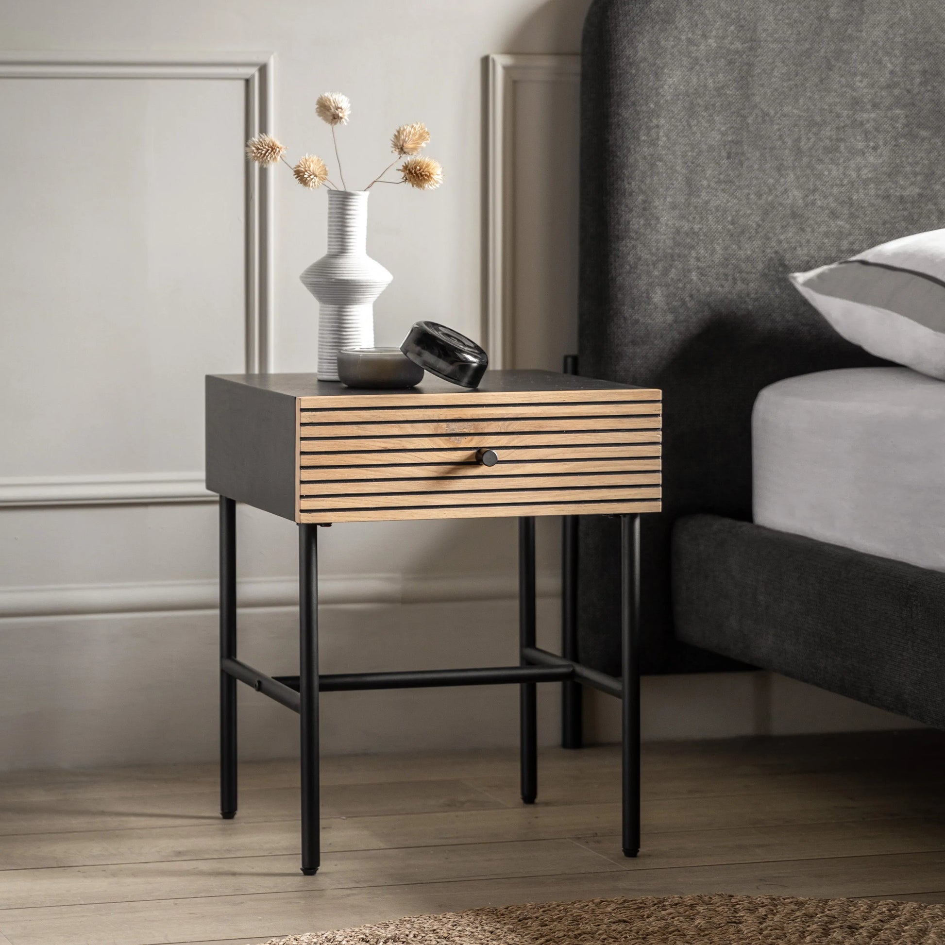 Gallery Direct Hyland 1 Drawer Bedside