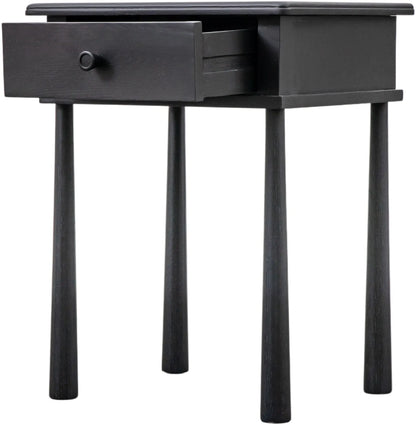 Gallery Direct Wycombe 1 Drawer Bedside Black