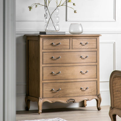 Gallery Direct Chic 5 Drawer Chest Weathered