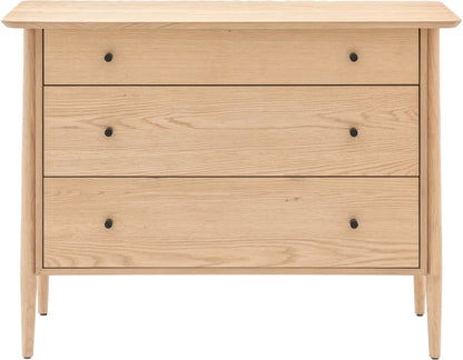Gallery Direct Hatfield 3 Drawer Chest Natural
