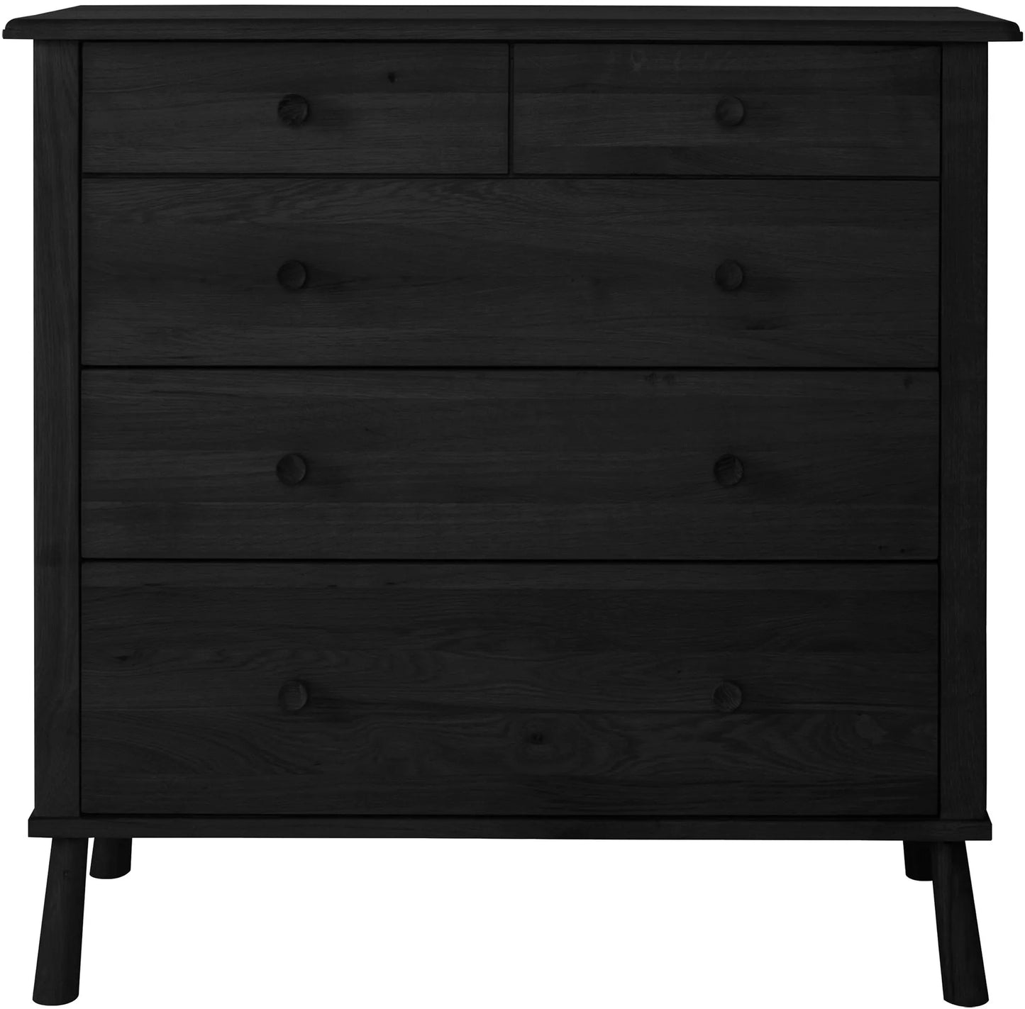 Gallery Direct Wycombe 5 Drawer Chest Black