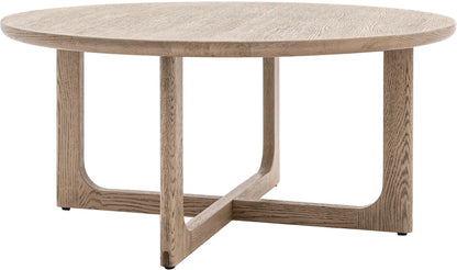 Gallery Direct Craft Round Coffee Table Smoked