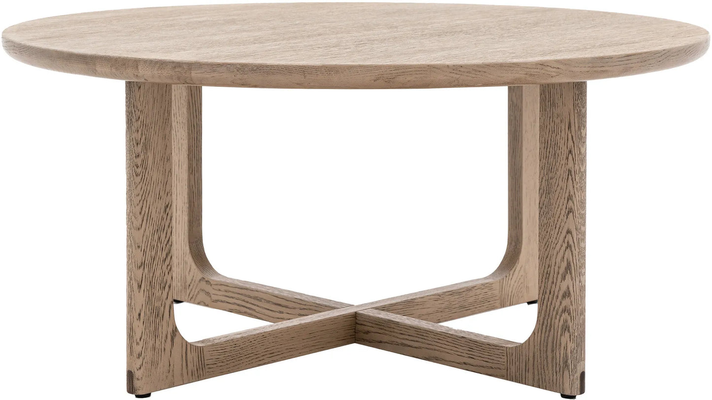 Gallery Direct Craft Round Coffee Table Smoked