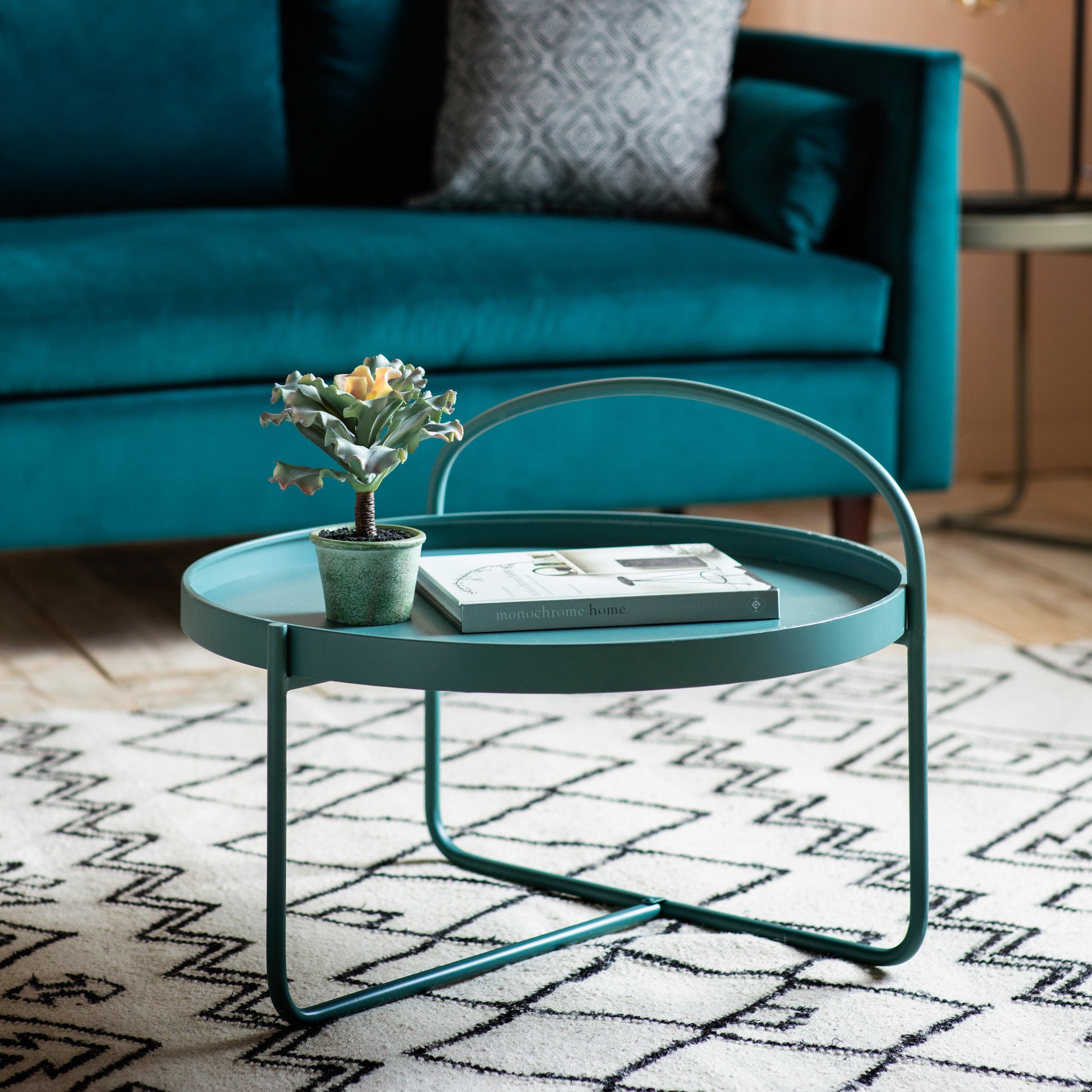 Gallery Direct Melbury Coffee Table in Teal