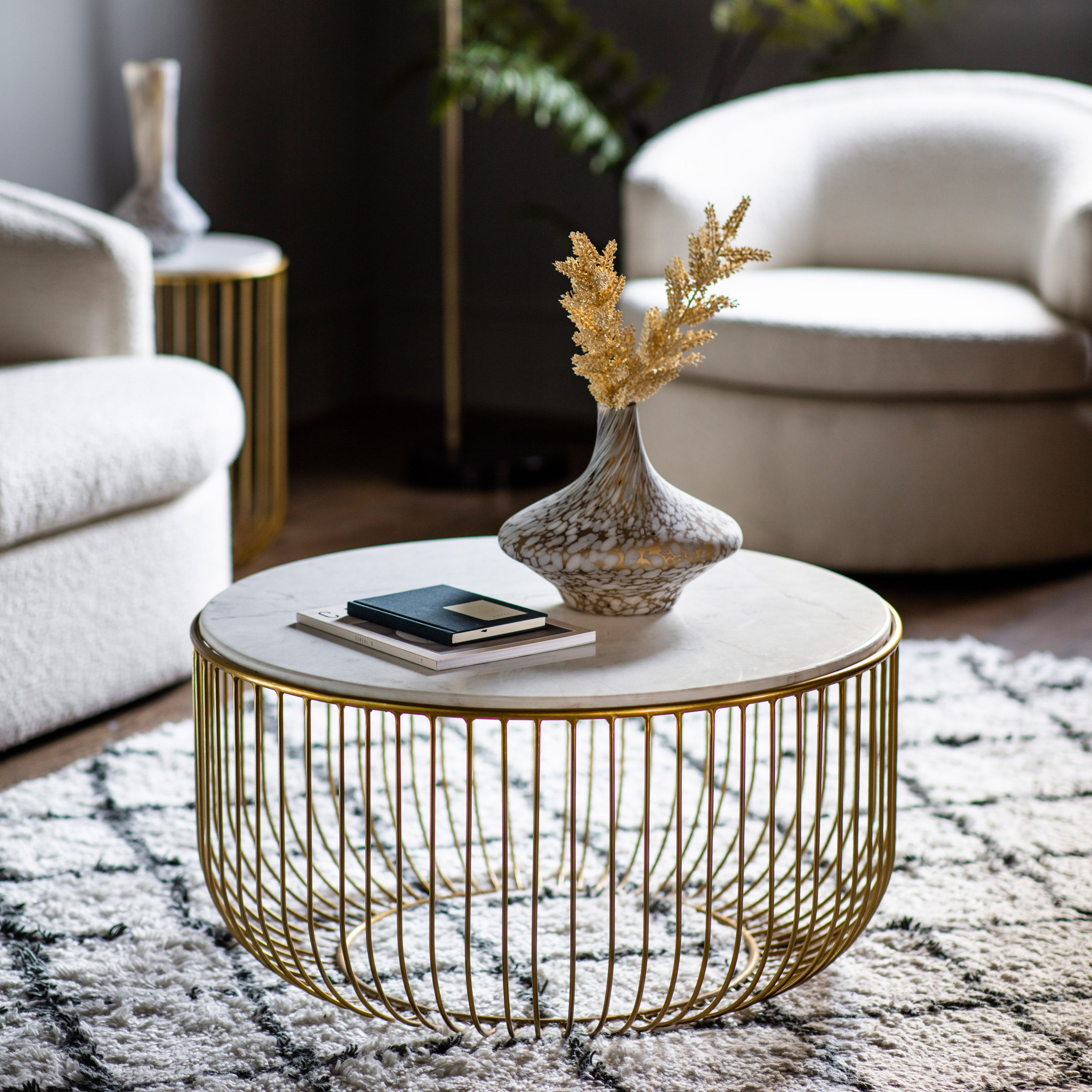 Gallery Direct Riley Coffee Table in Gold