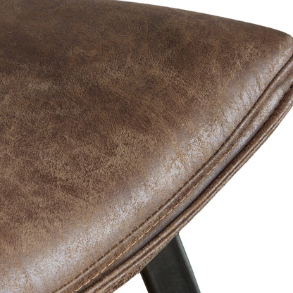 Gallery Direct Pair of Hinks Dining Chairs in Brown