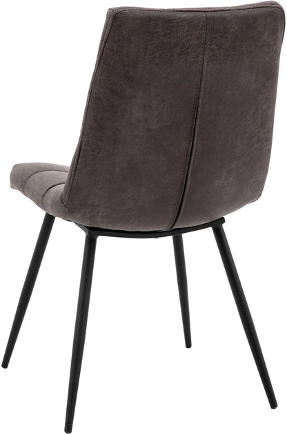 Gallery Direct Pair of Darwin Chairs in Grey