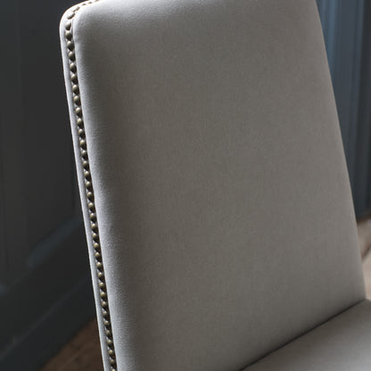 Gallery Direct Pair of Rex Dining Chairs in Cement Linen