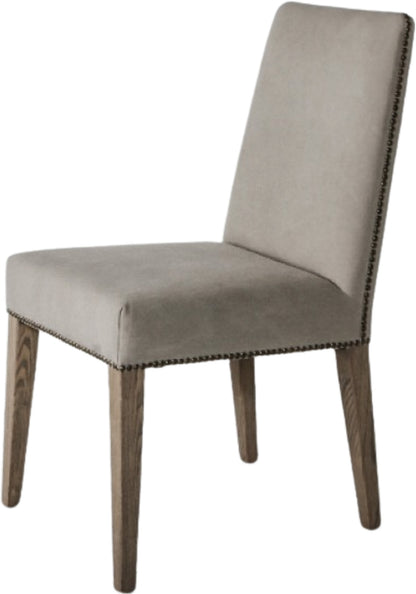 Gallery Direct Pair of Rex Dining Chairs in Cement Linen