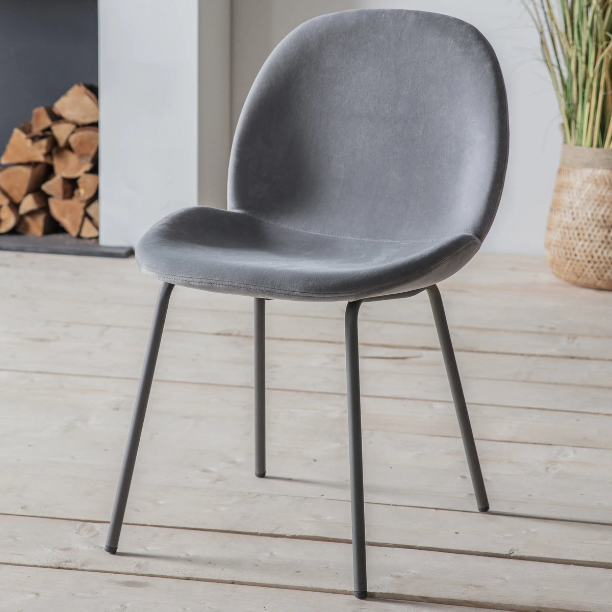 Gallery Direct Flanagan Dining Chairs in Vintage Silver | Shackletons