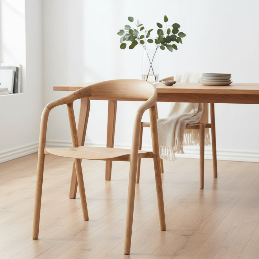 Gallery Direct Madrid Pair of Dining Chairs in Oak