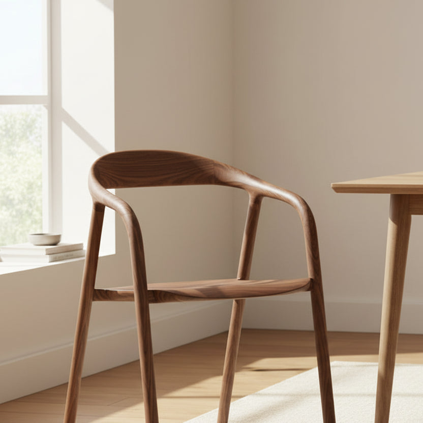 Gallery Direct Madrid Pair of Dining Chairs in Walnut