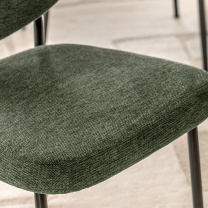 Gallery Direct Oppo Pair of Dining Chairs in Green