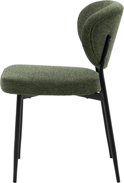 Gallery Direct Oppo Pair of Dining Chairs in Green