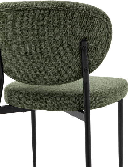 Gallery Direct Oppo Pair of Dining Chairs in Green