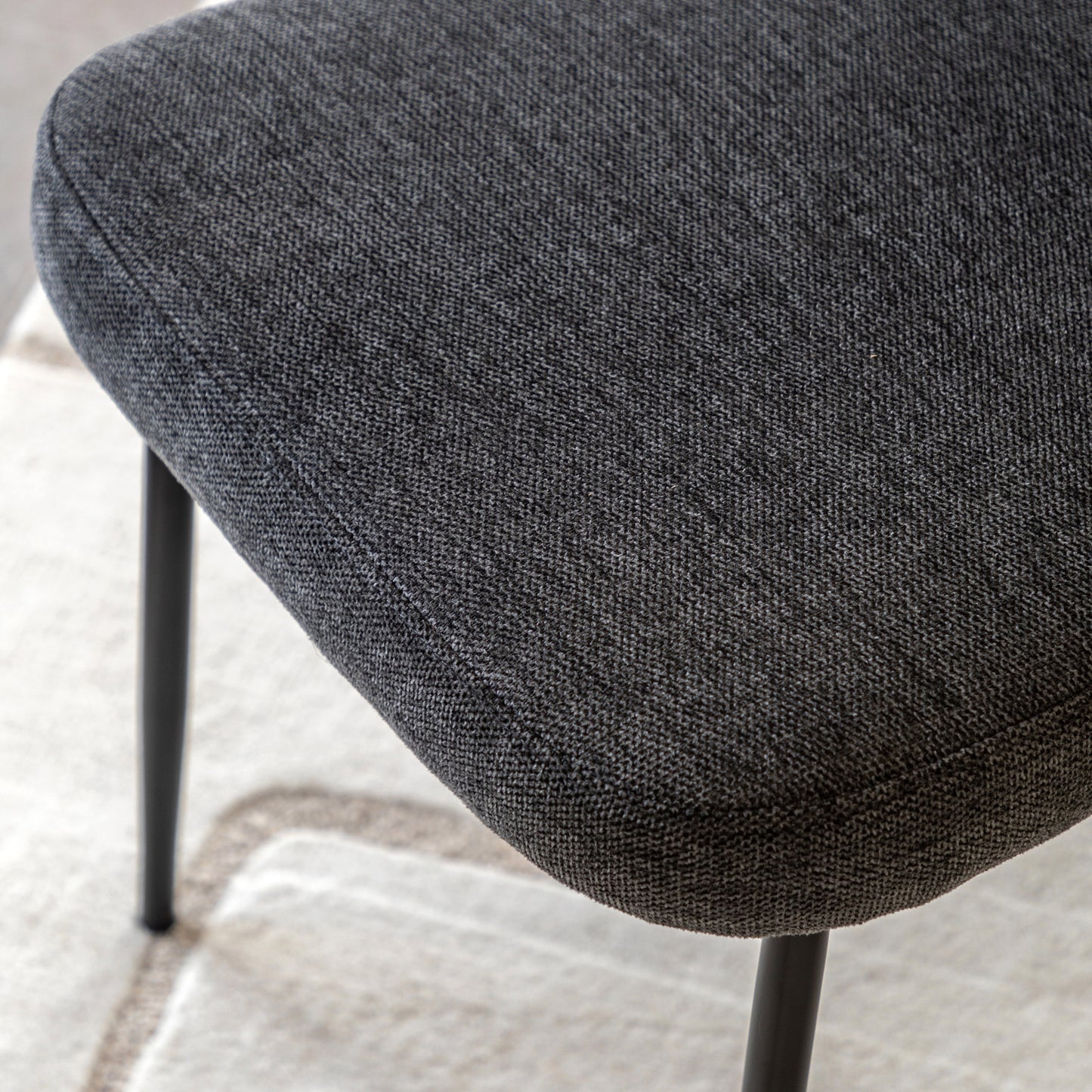 Gallery Direct Oppo Pair of Dining Chairs in Charcoal