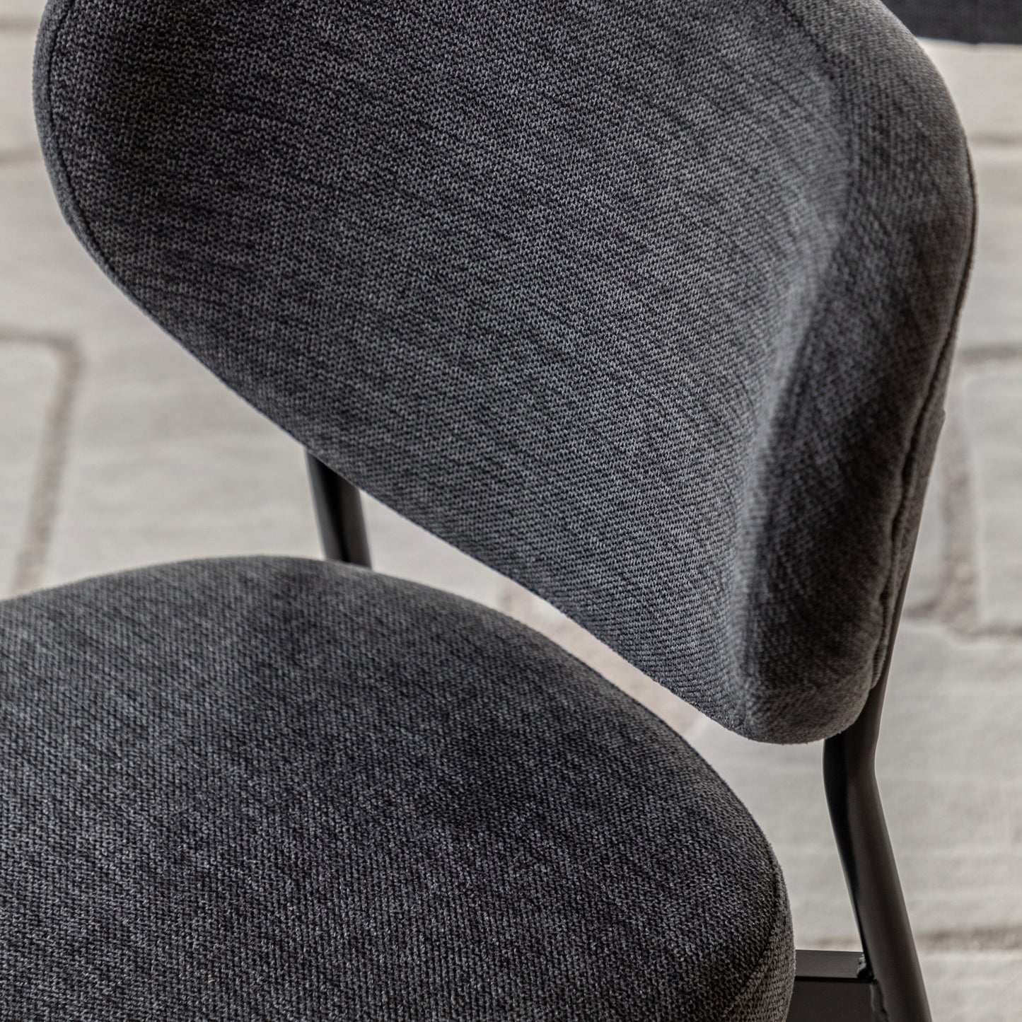 Gallery Direct Oppo Pair of Dining Chairs in Charcoal