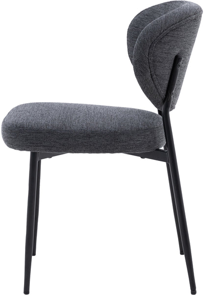 Gallery Direct Oppo Pair of Dining Chairs in Charcoal