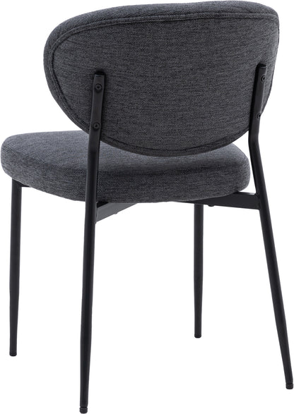 Gallery Direct Oppo Pair of Dining Chairs in Charcoal
