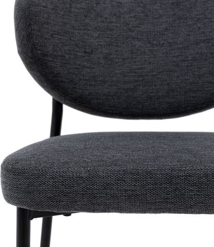 Gallery Direct Oppo Pair of Dining Chairs in Charcoal