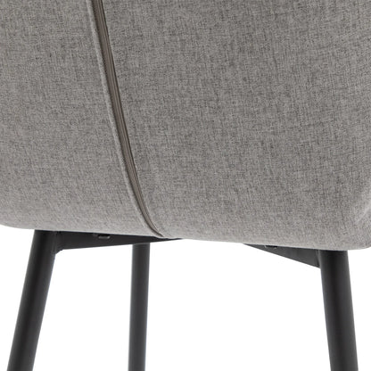 Gallery Direct Pair of Manford Dining Chairs in Light Grey