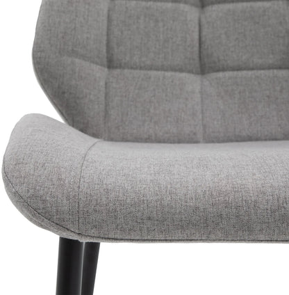 Gallery Direct Pair of Manford Dining Chairs in Light Grey