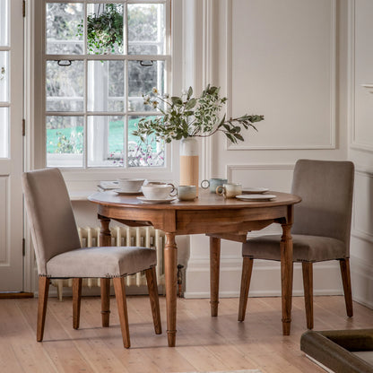 Gallery Direct Pair of Highgrove Dining Chairs in Dove Velvet
