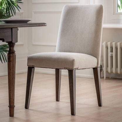 Gallery Direct Pair of Madison Dining Chairs in Cement Linen