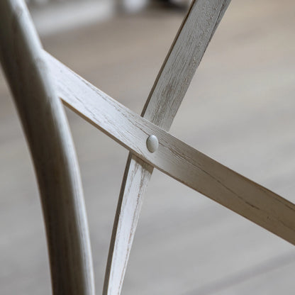Gallery Direct Cafe Pair of Dining Chairs in White Rattan
