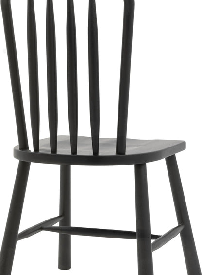 Gallery Direct Wycombe Pair of Dining Chairs Black
