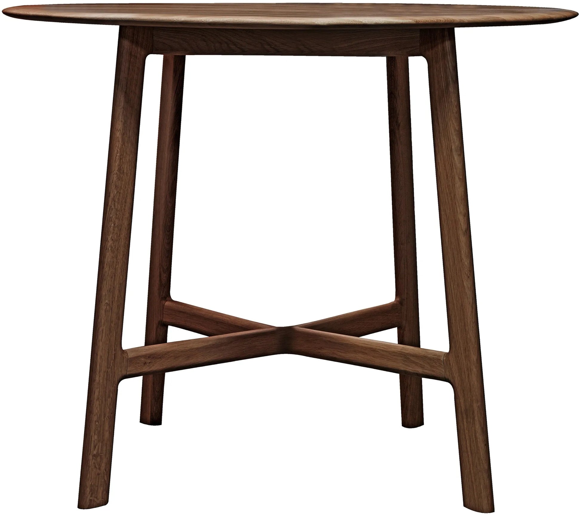 Gallery Direct Madrid Round Dining Table in Walnut